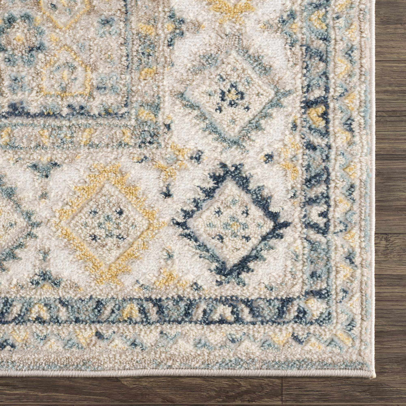 Brend Blue Medallion Area Rug - Clearance by Boutique Rugs