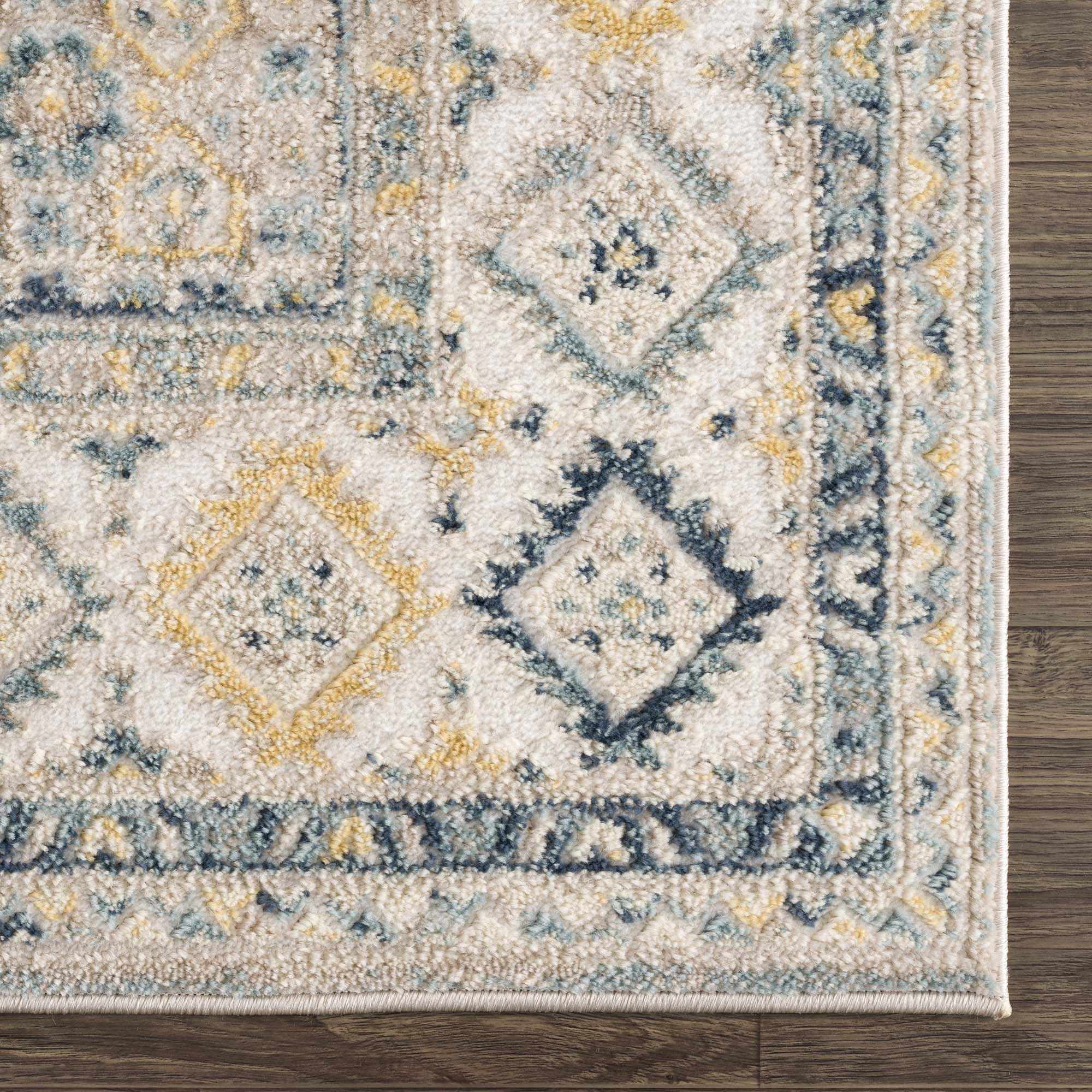 Brend Blue Medallion Area Rug by Hauteloom