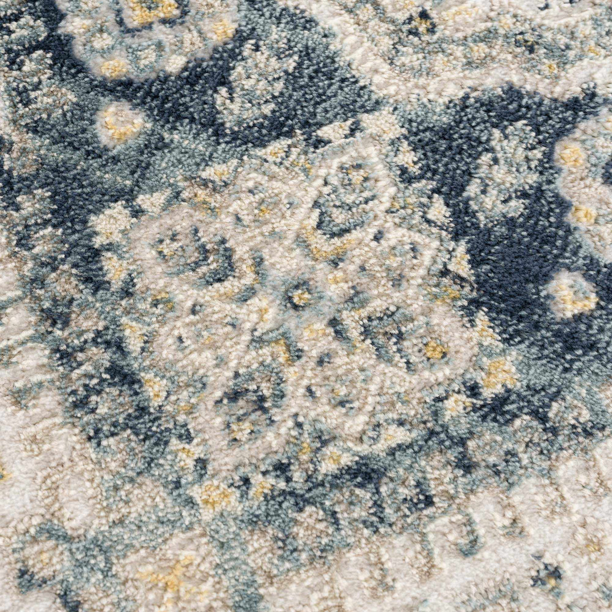 Brend Blue Medallion Area Rug by Hauteloom
