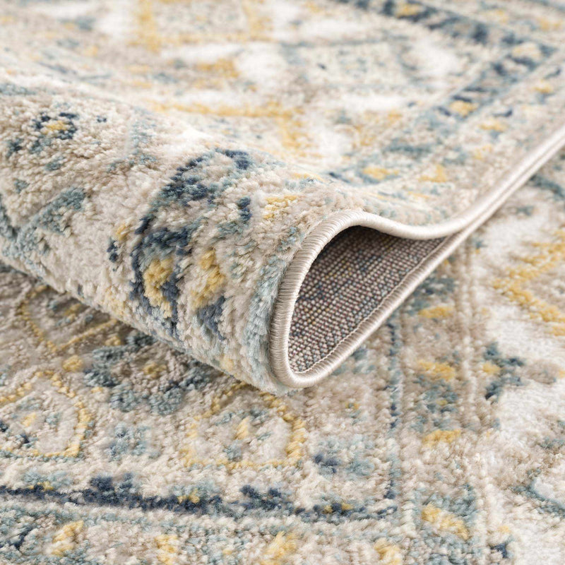 Brend Blue Medallion Area Rug - Clearance by Boutique Rugs