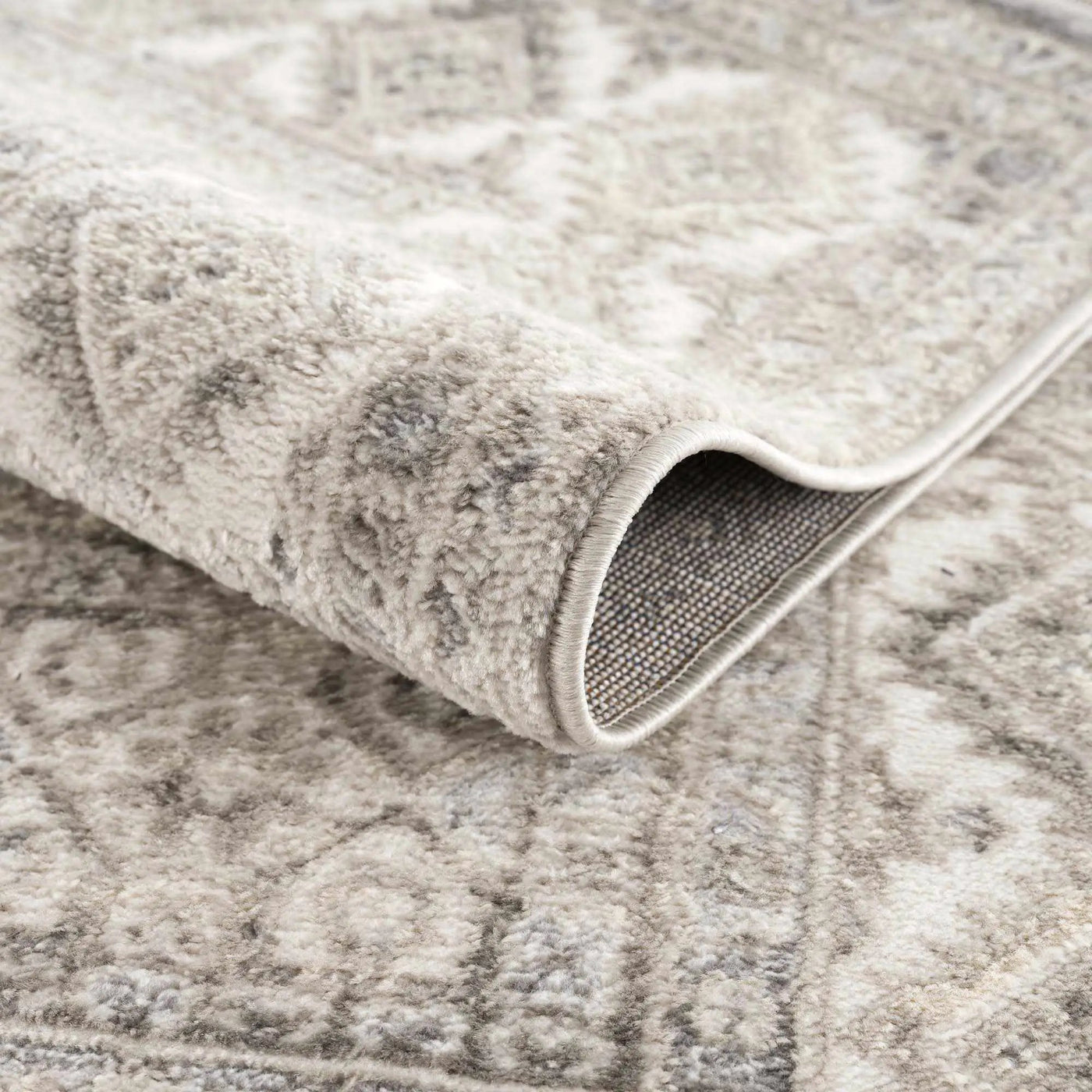 Brend Taupe Medallion Area Rug by Hauteloom