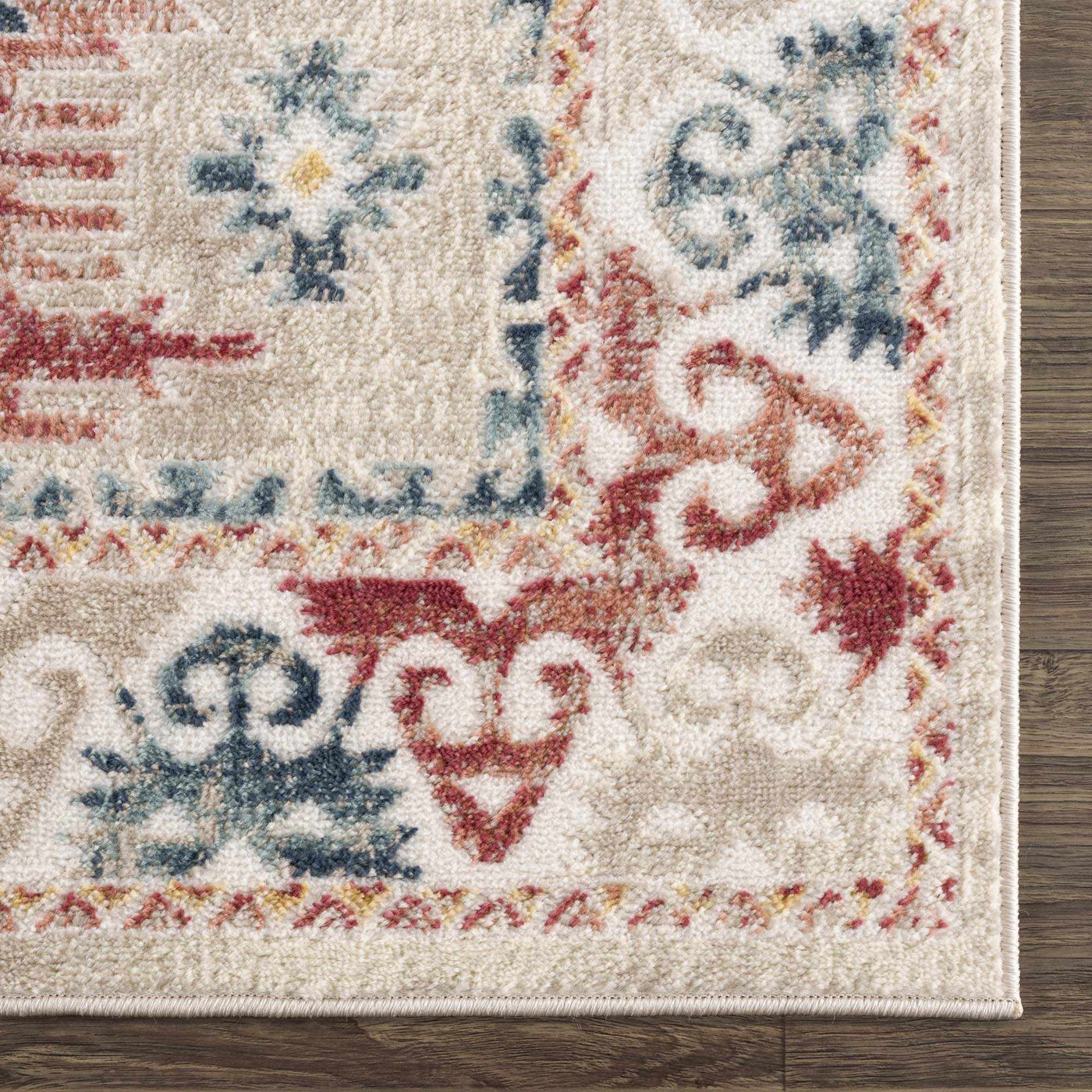 Bindi Blue & Rose Area Rug - Clearance by Boutique Rugs