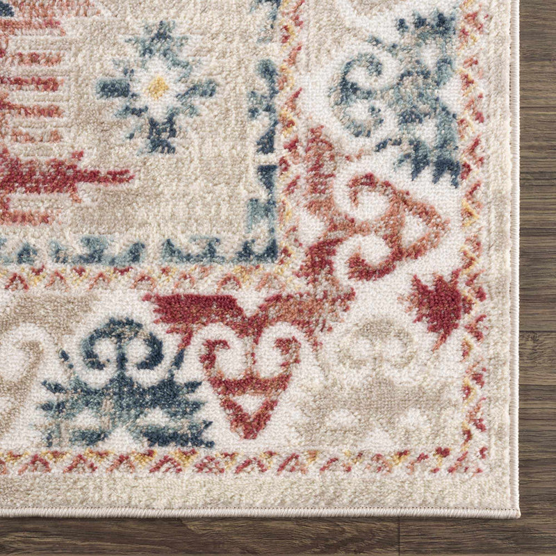 Bindi Blue & Rose Area Rug - Clearance by Boutique Rugs