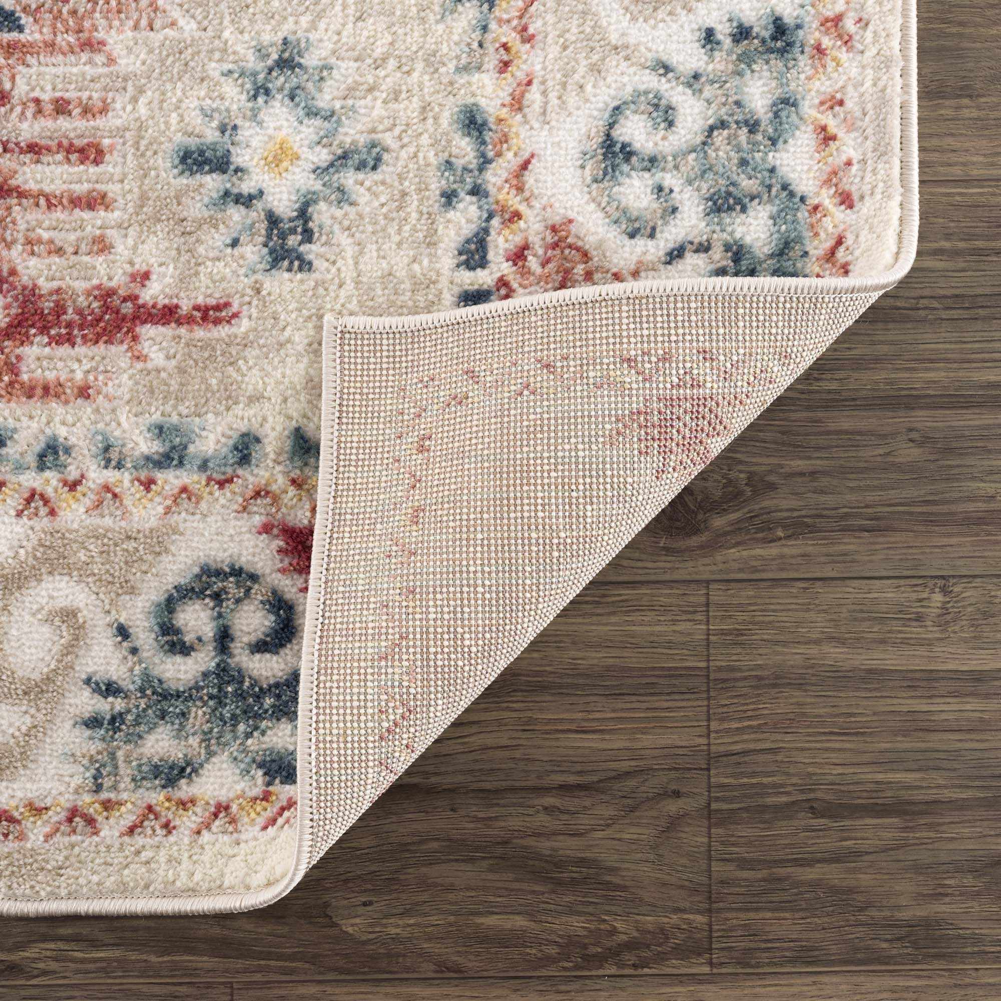 Bindi Blue & Rose Area Rug - Clearance by Boutique Rugs