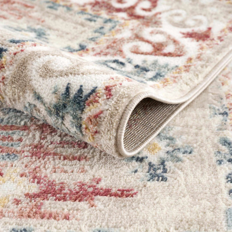 Bindi Blue & Rose Area Rug - Clearance by Boutique Rugs