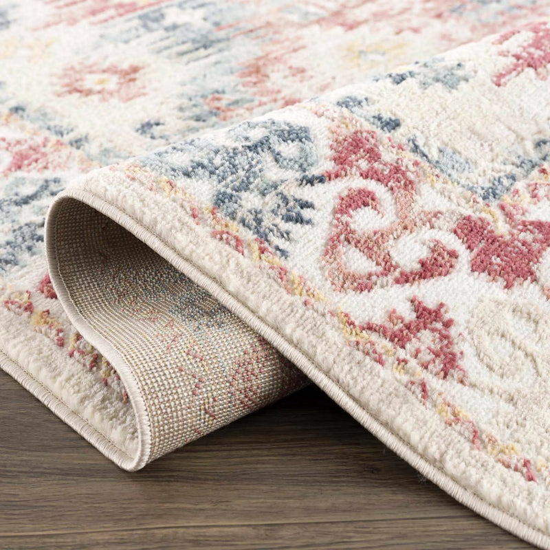 Bindi Blue & Rose Area Rug - Clearance by Boutique Rugs