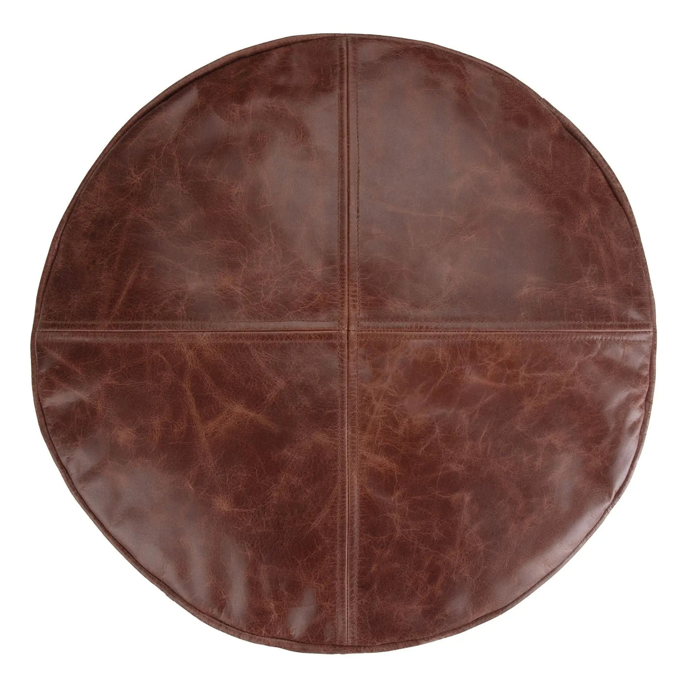 Connor - Handcrafted Round Pouf by HouseOfZazla