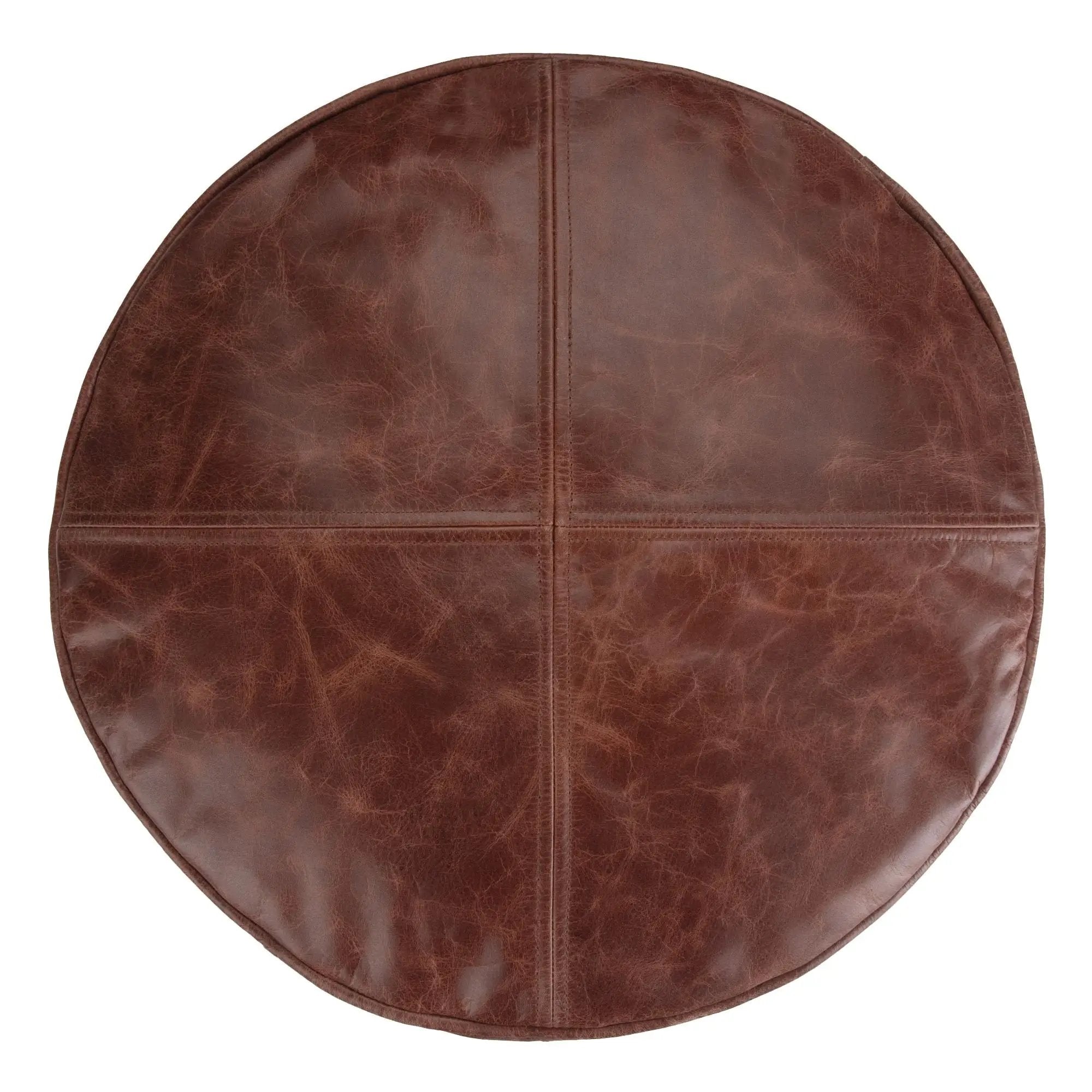 Connor - Handcrafted Round Pouf by Unique Piece Furniture