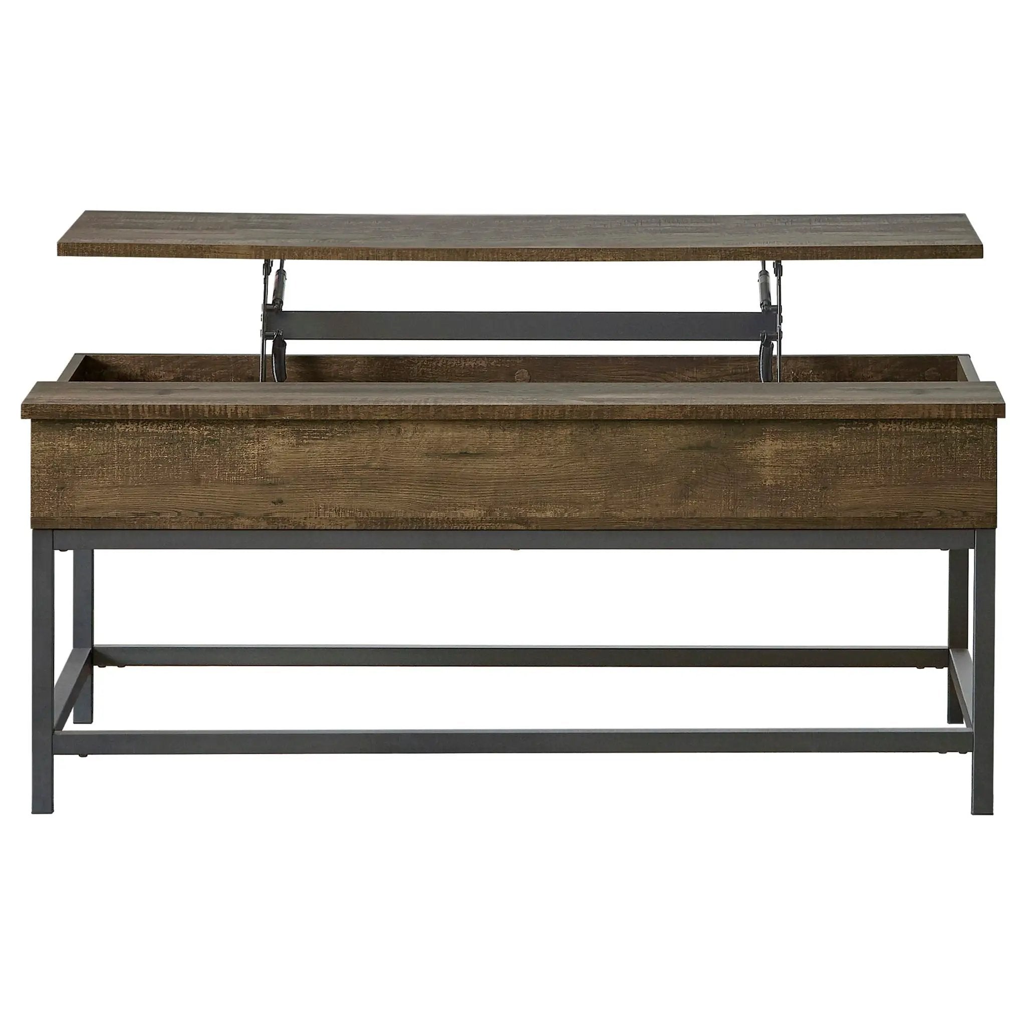 Byers 3-piece Lift Top Coffee and End Table Set Brown Oak by Unique Piece Furniture