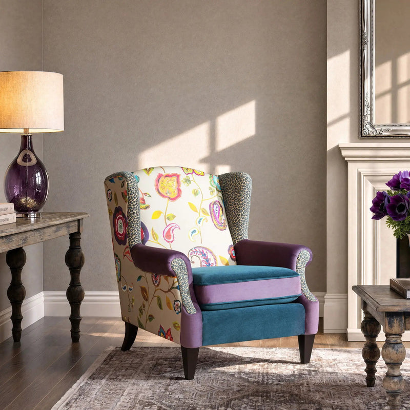 Anya - Boho Chic Wingback Accent Arm Chair by Unique Piece Furniture