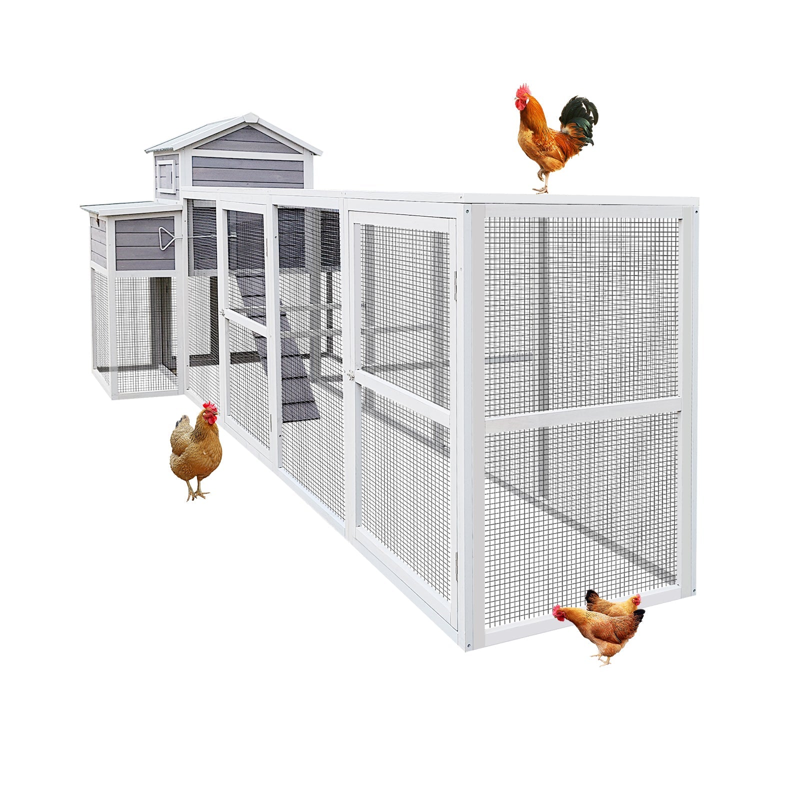 150" Extra Large Wooden Chicken Coop by HouseOfZazla