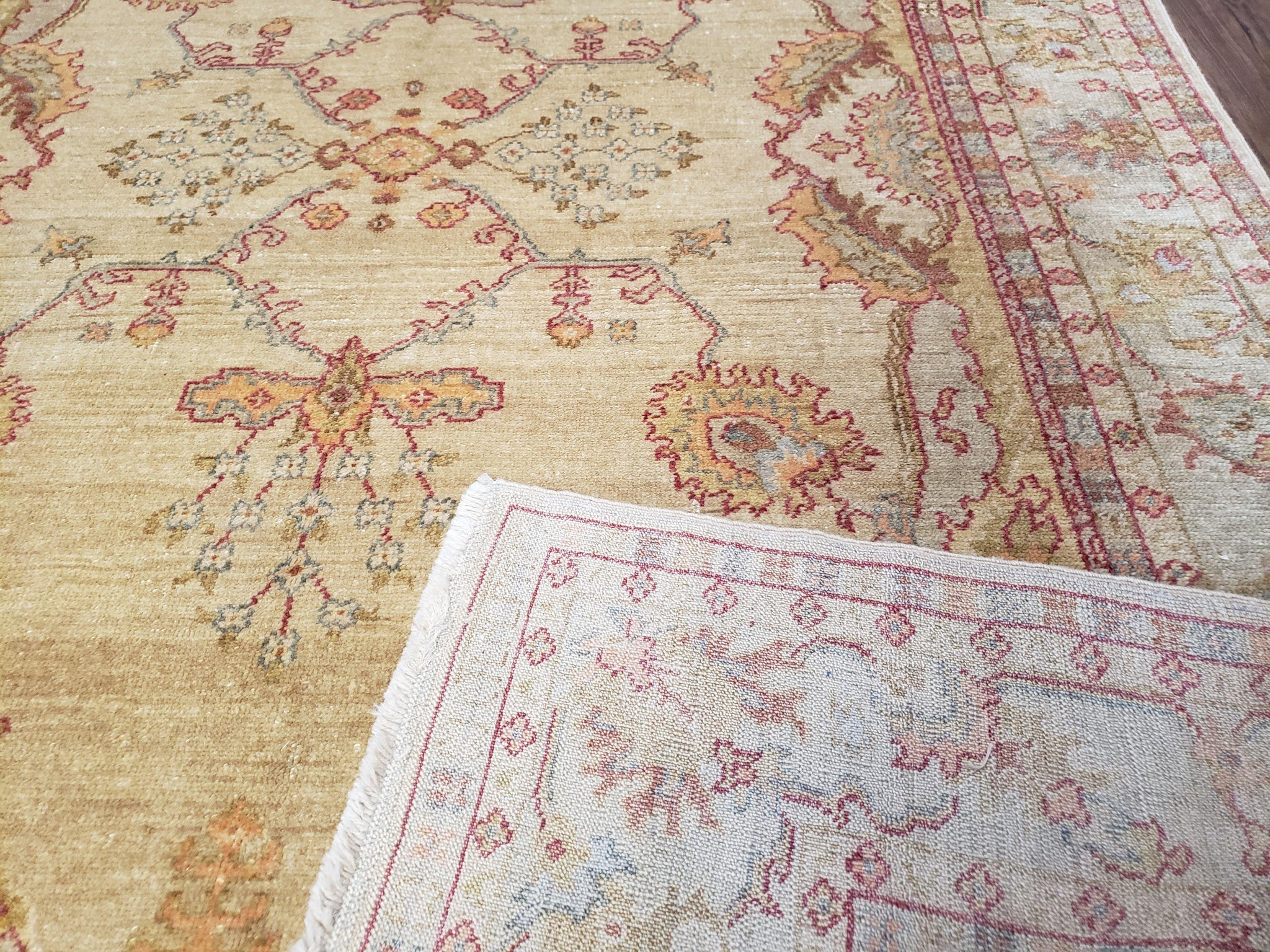 6x9 Turkish Oushak Rug, Wool Rug, Hand Knotted by Jewel Rugs