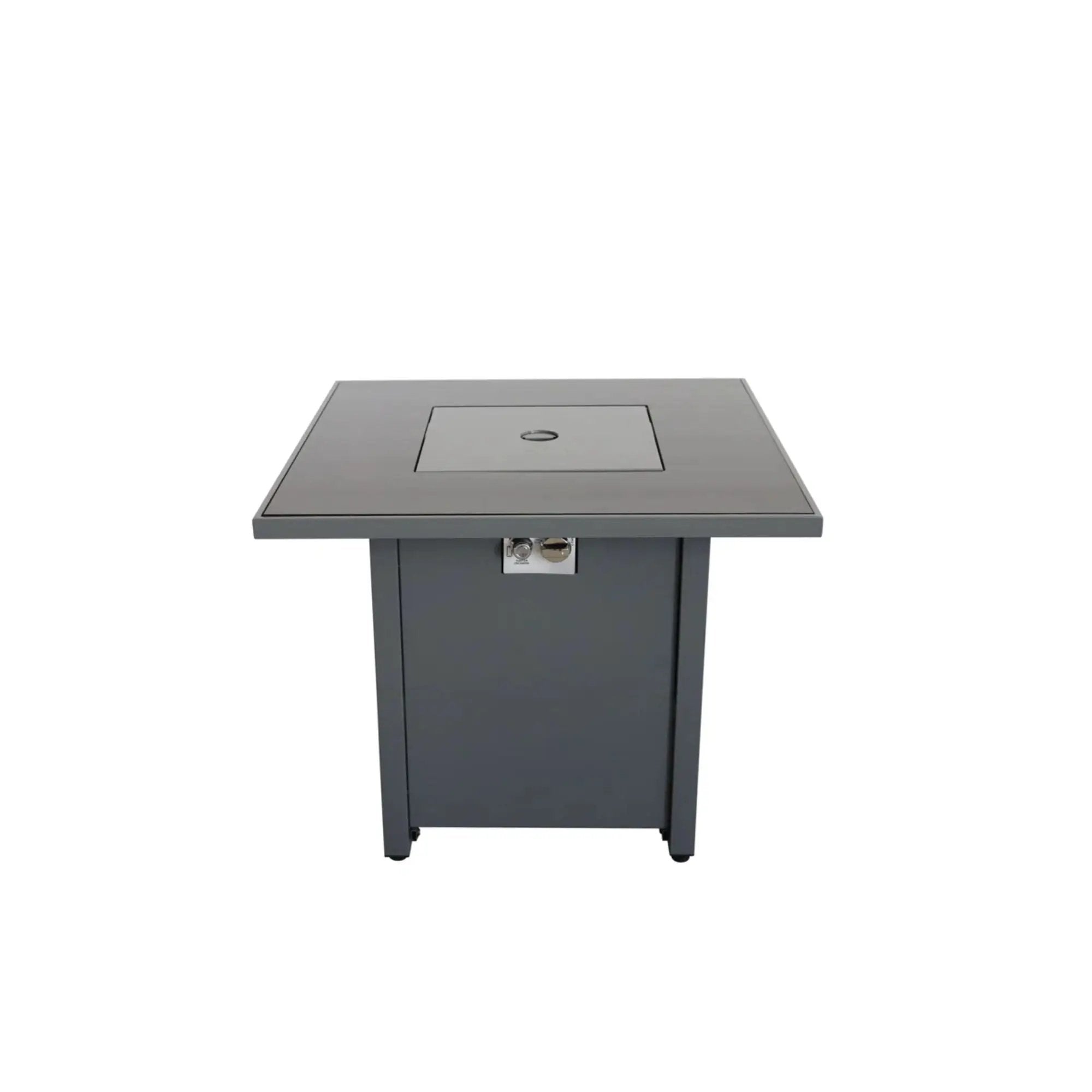 Outdoor Fire Pit Table With Lid - Gray by HouseOfZazla