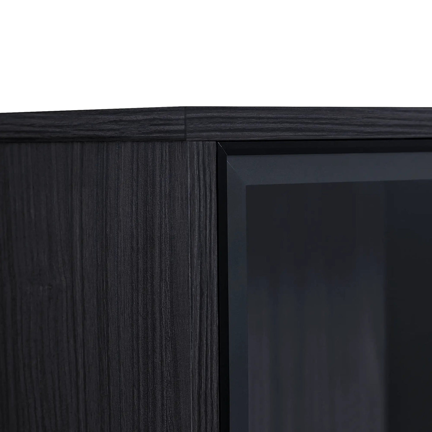 Modern Minimalist Style LED Curio Cabinet With Tempered Glass Door, Metal Legs by HouseOfZazla