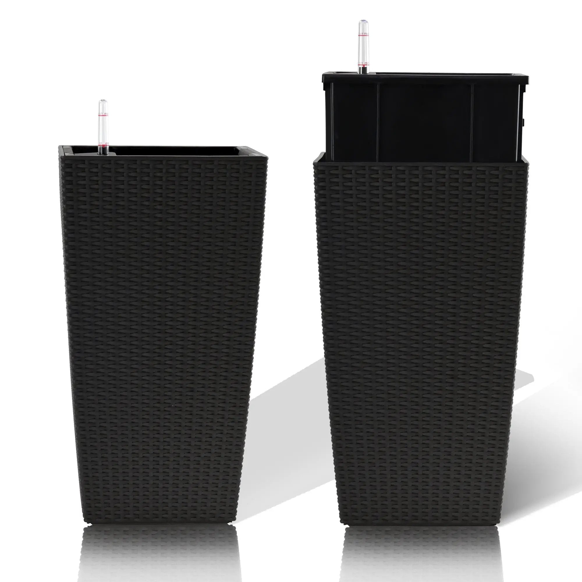 Pack of 2 Square Planters with Automatic Watering System by HouseOfZazla