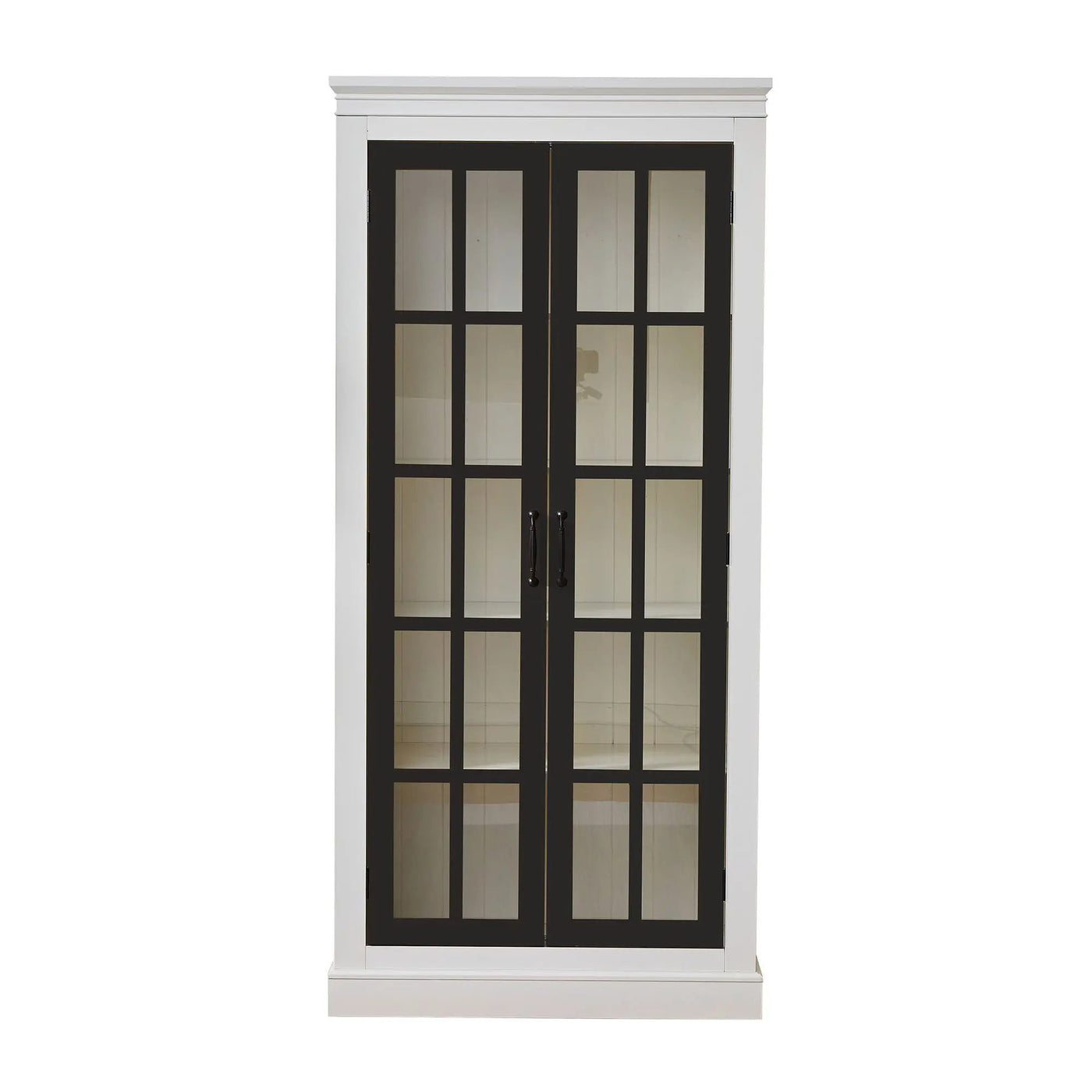 Rustic Style Display Cabinet With Glass Doors For Collectibles by HouseOfZazla