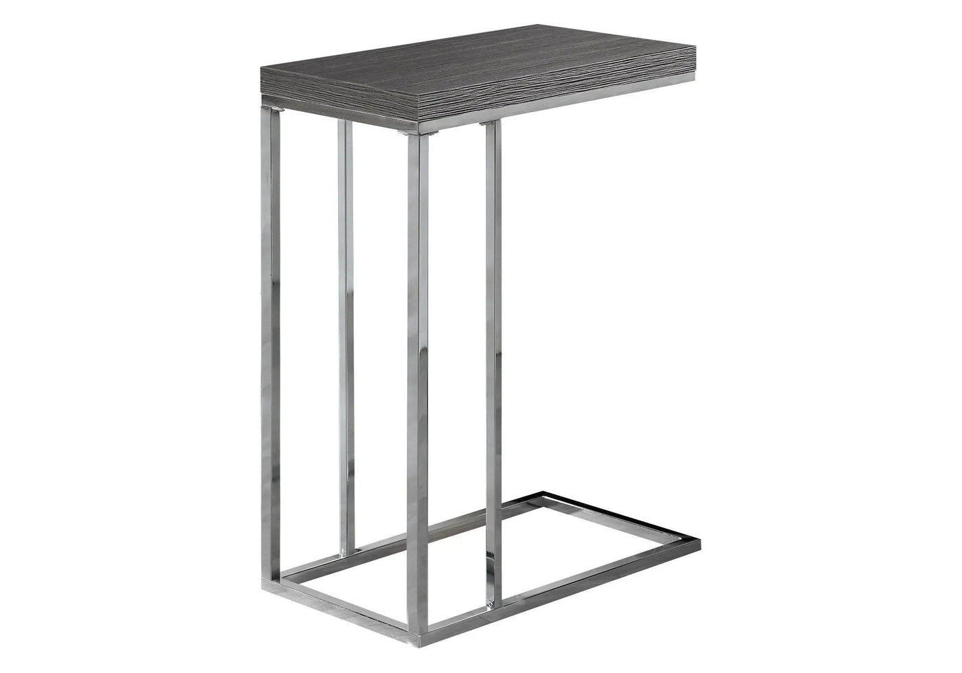 Accent Table, C-Shaped with Tempered Glass - Contemporary & Modern by HouseOfZazla