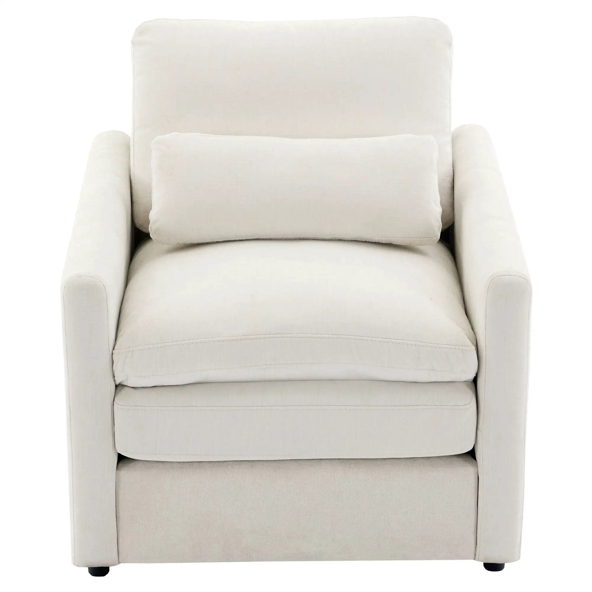 Cozy Upholstered Cushion Armchair For Living Room by HouseOfZazla