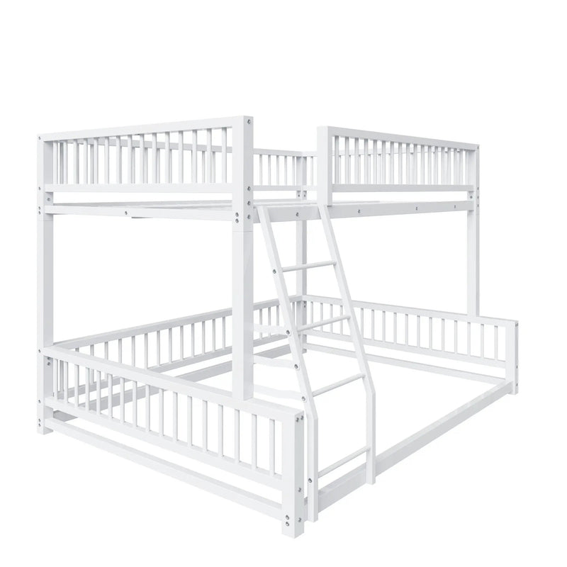 Bunk Bed With Ladder And Safety Guardrails by HouseOfZazla