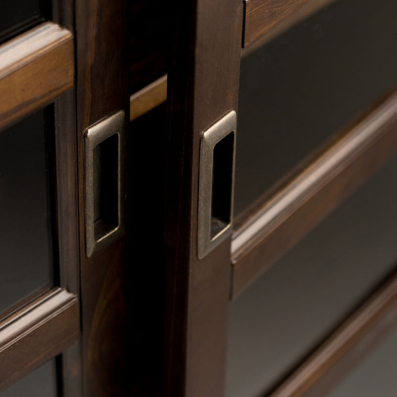 Medium Storage Cabinet with Adjustable Shelves - Mahogany Brown, photo 5 of 7