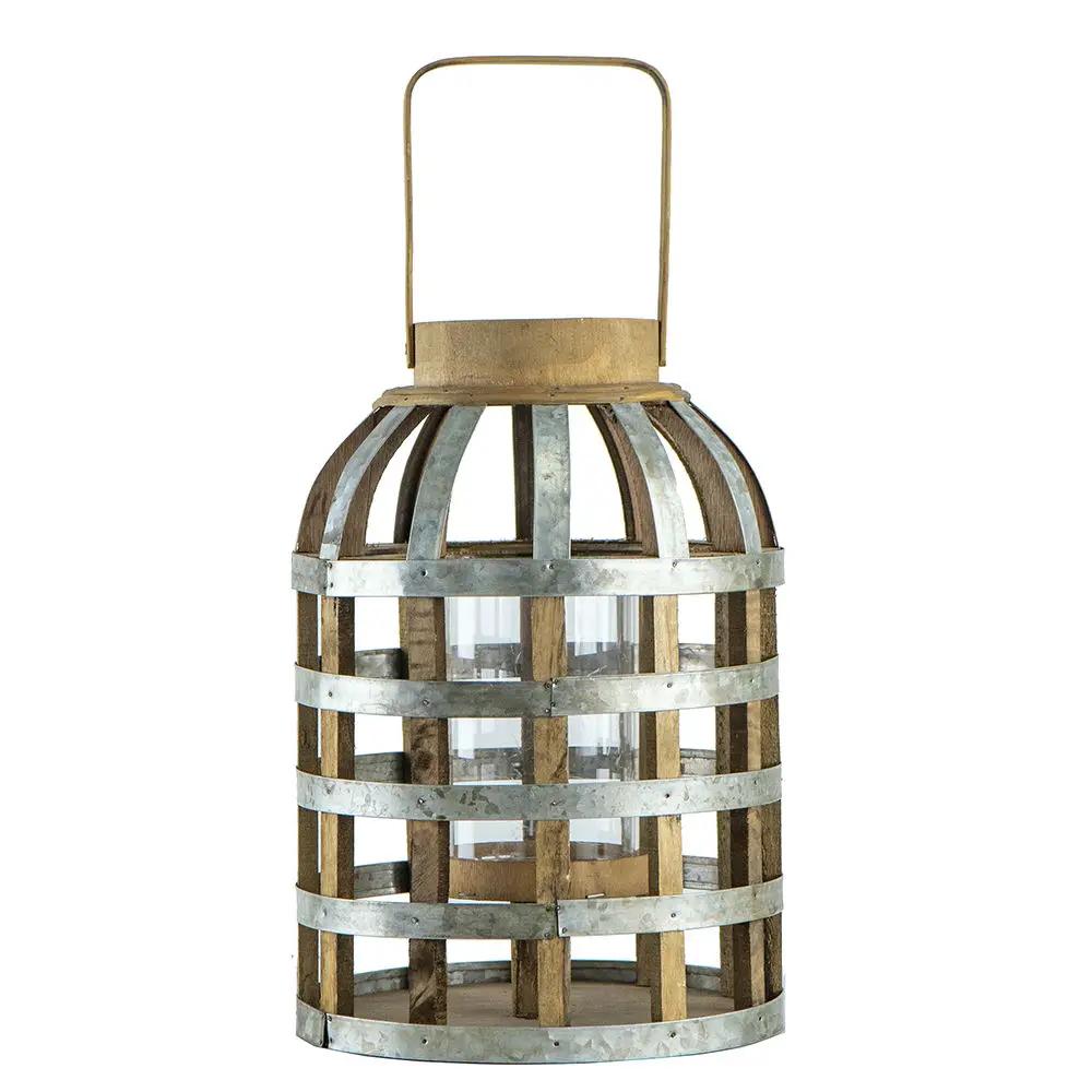 Decorative Lantern With Handle Wooden Lantern For Indoor Outdoor Home Garden Wedding by HouseOfZazla