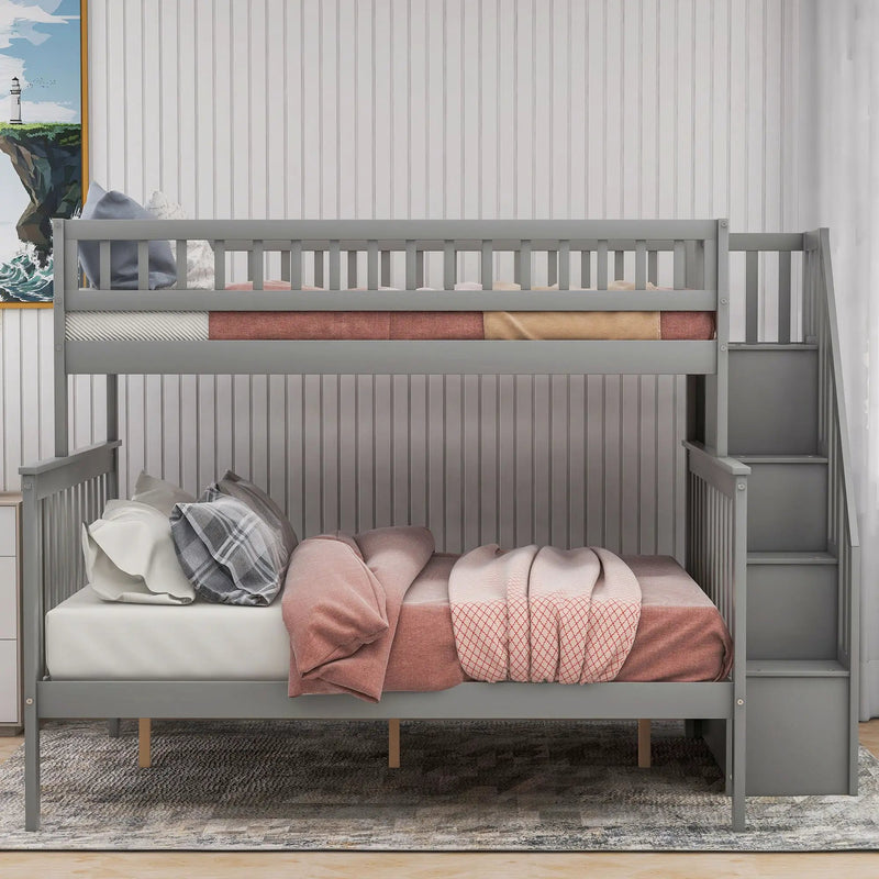 Bunk Bed With Staircase by HouseOfZazla