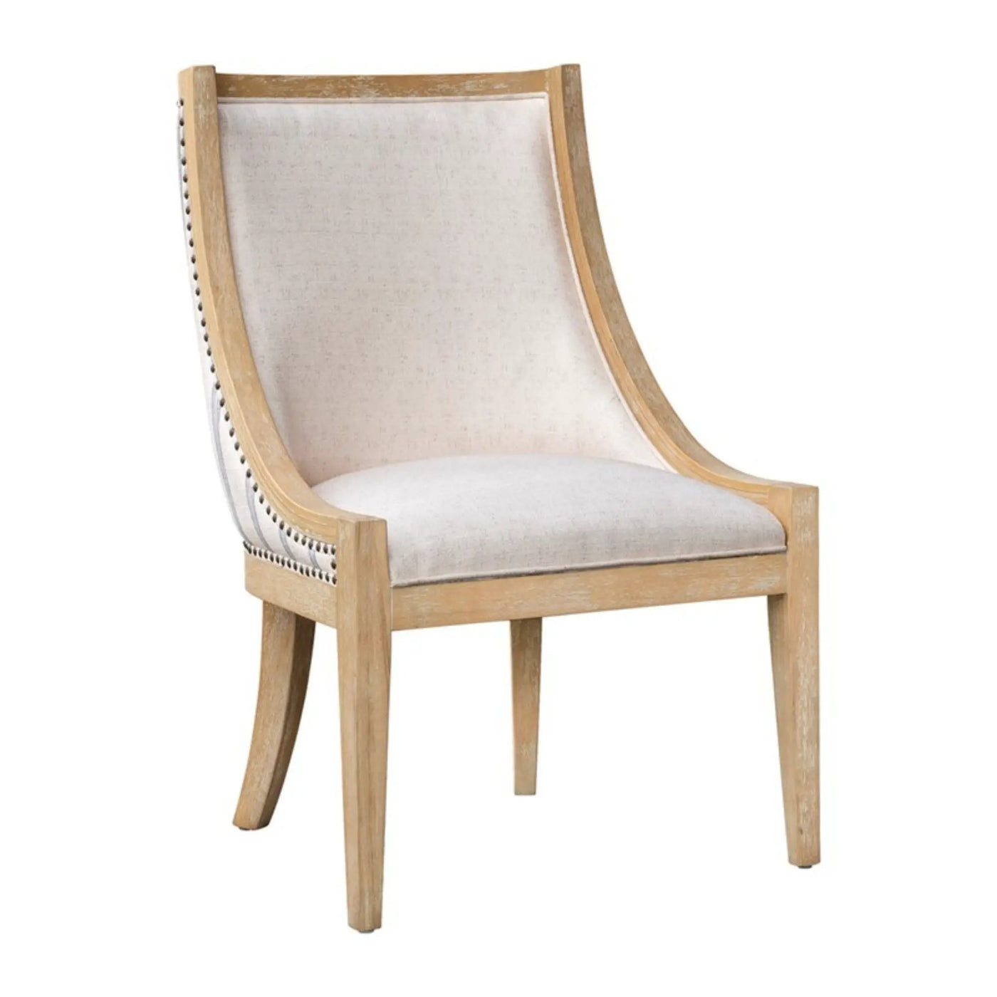 Upholstered Dining Chair With Nailhead Trim by HouseOfZazla