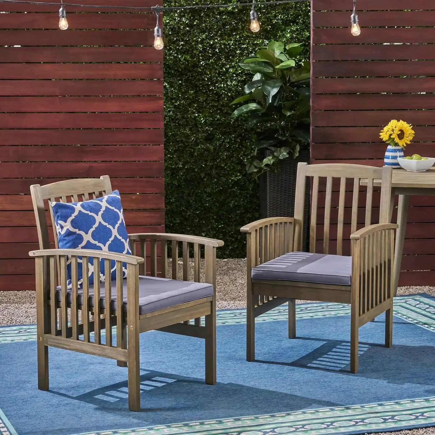 Casa Acacia Dining Chair Set With Cushions by HouseOfZazla