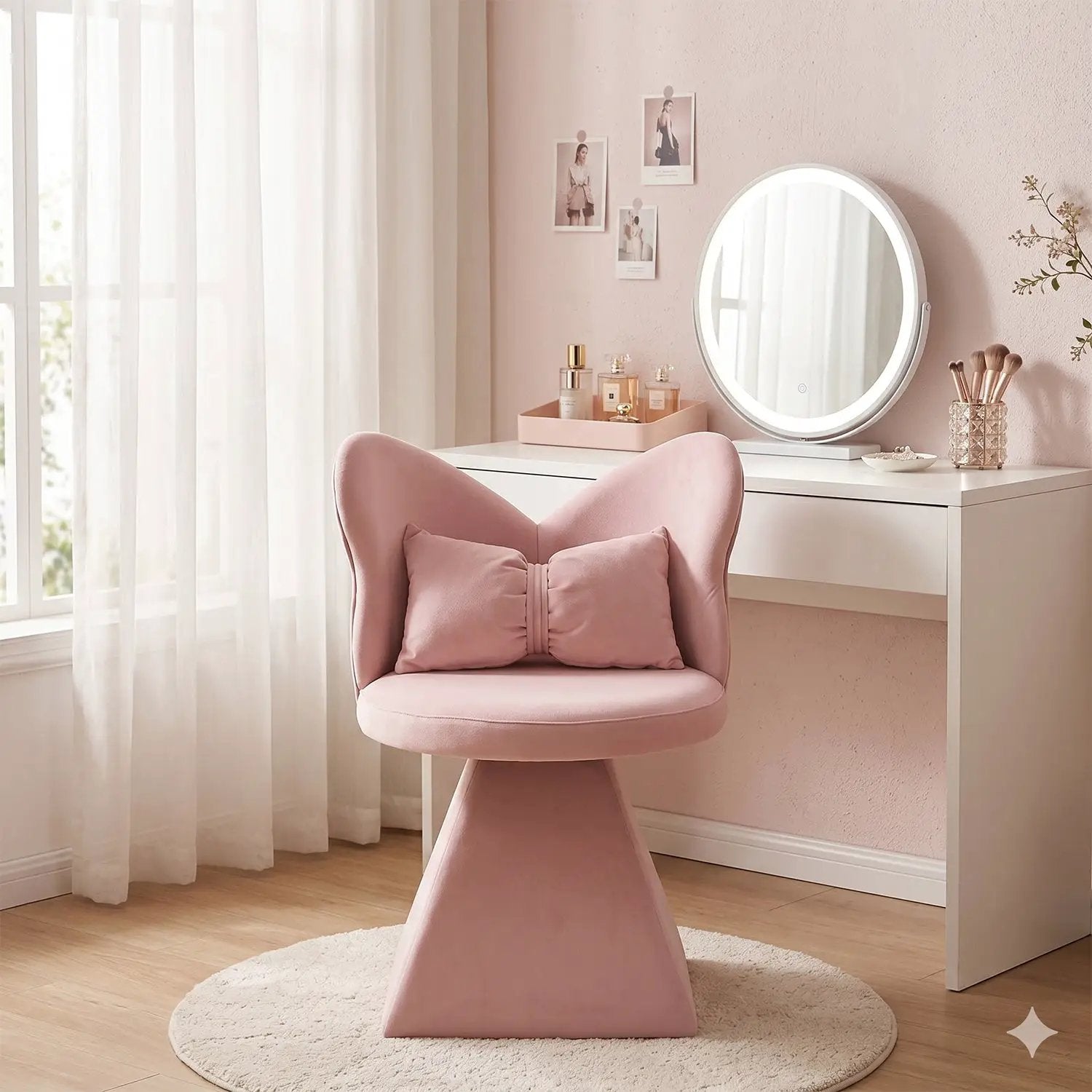 Vanity Chair with Butterfly Back by HouseOfZazla