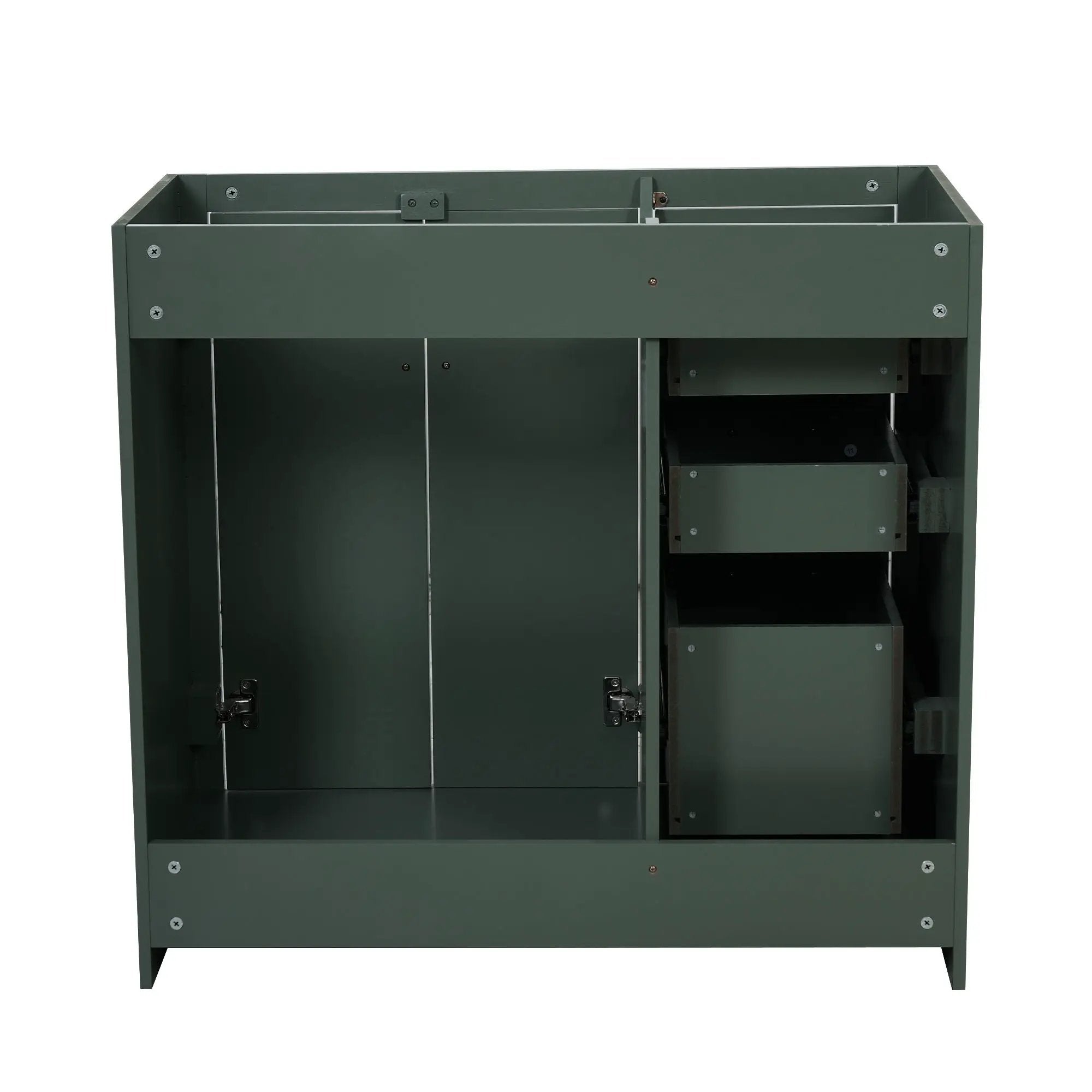 Retro Style Bathroom Vanity, 3 Drawers & Soft Closing Doors by HouseOfZazla