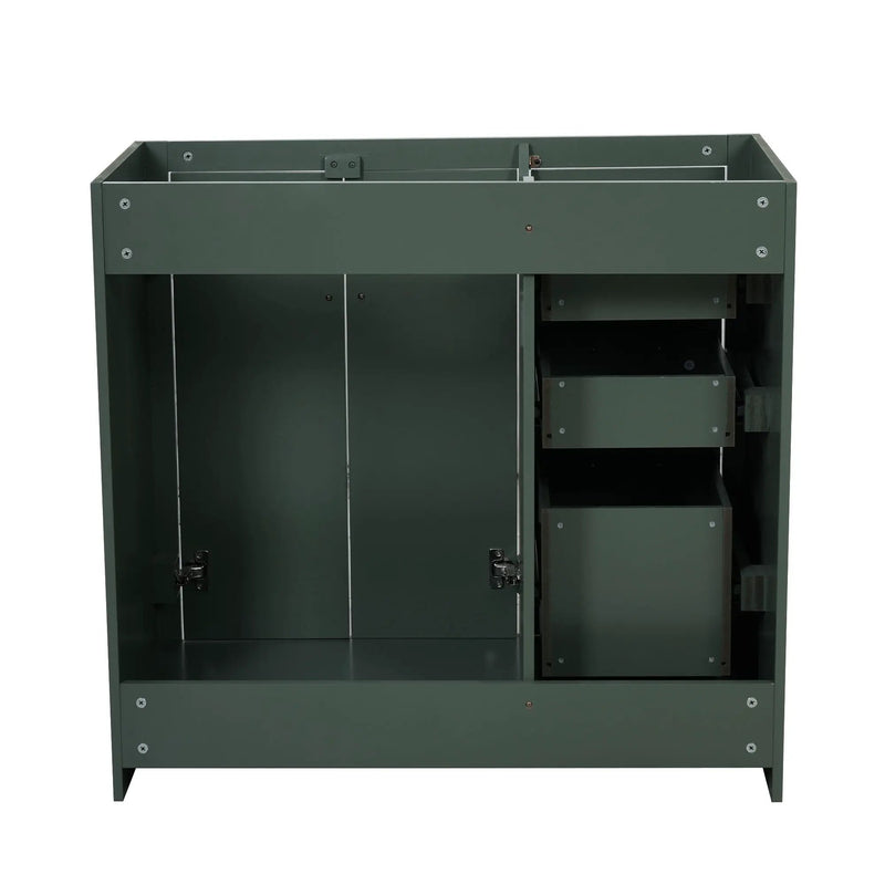 Retro Style Bathroom Vanity, 3 Drawers & Soft Closing Doors by HouseOfZazla