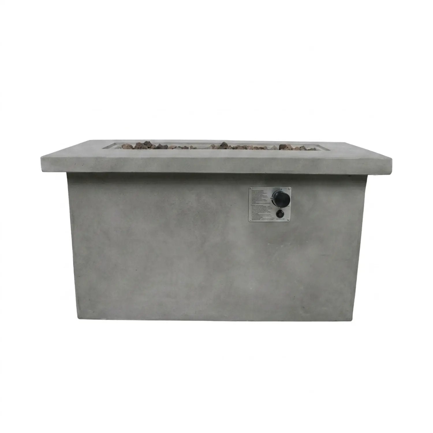 Propane / Natural Gas Outdoor Fire Pit Table - Gray by HouseOfZazla