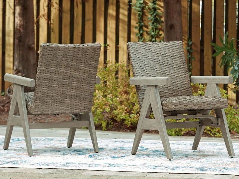 Cliff Trails - Rocking Arm Chair (Set of 2) - Beige by Unique Piece Furniture
