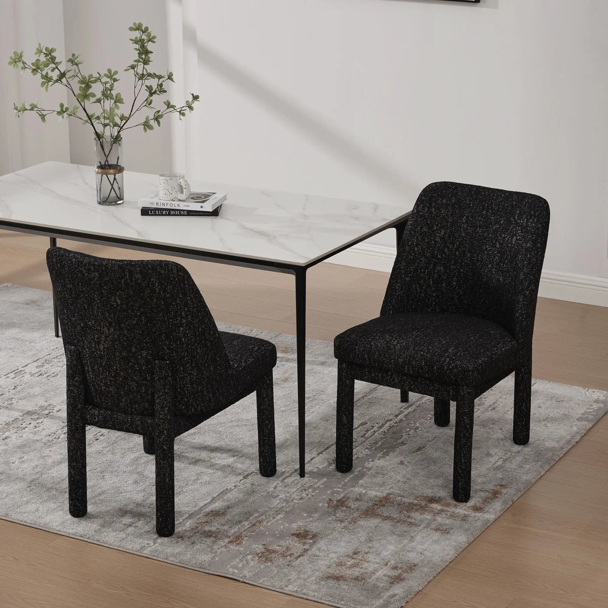 Wide Minimalist Dining Chair by Unique Piece Furniture
