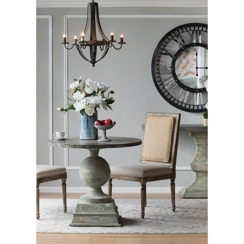 6 Light Metal Chandelier - Black, photo 8 of 11