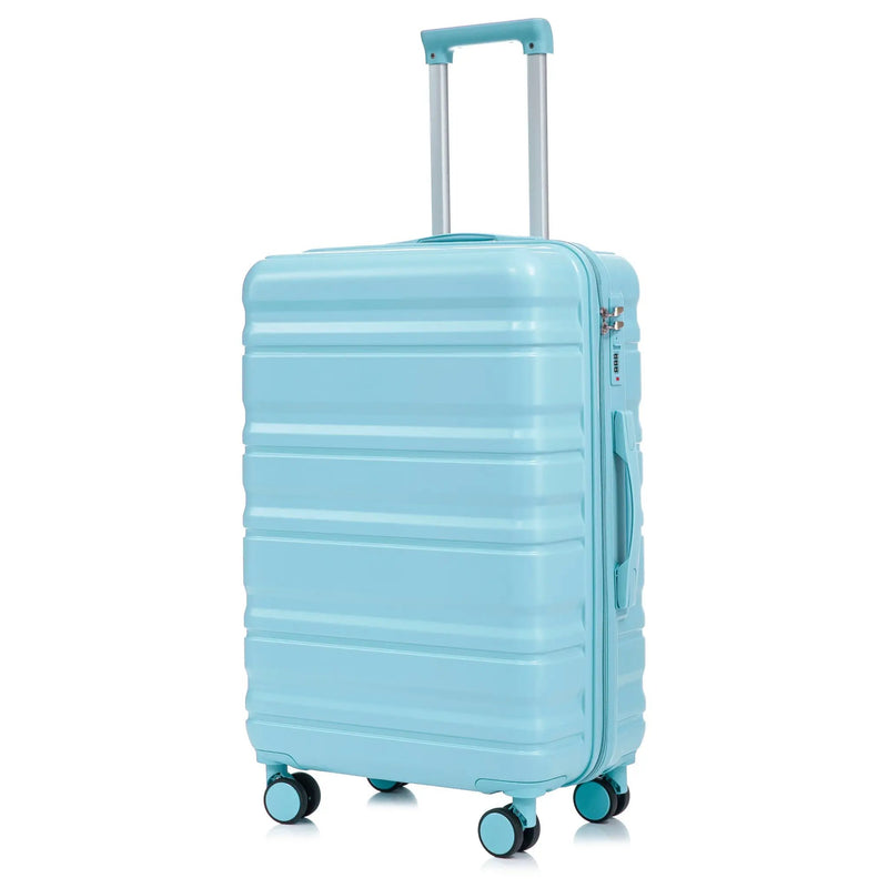 HIFINE Tourist 3-Piece ABS Spinner Wheel Luggage Set (Blue) by HouseOfZazla