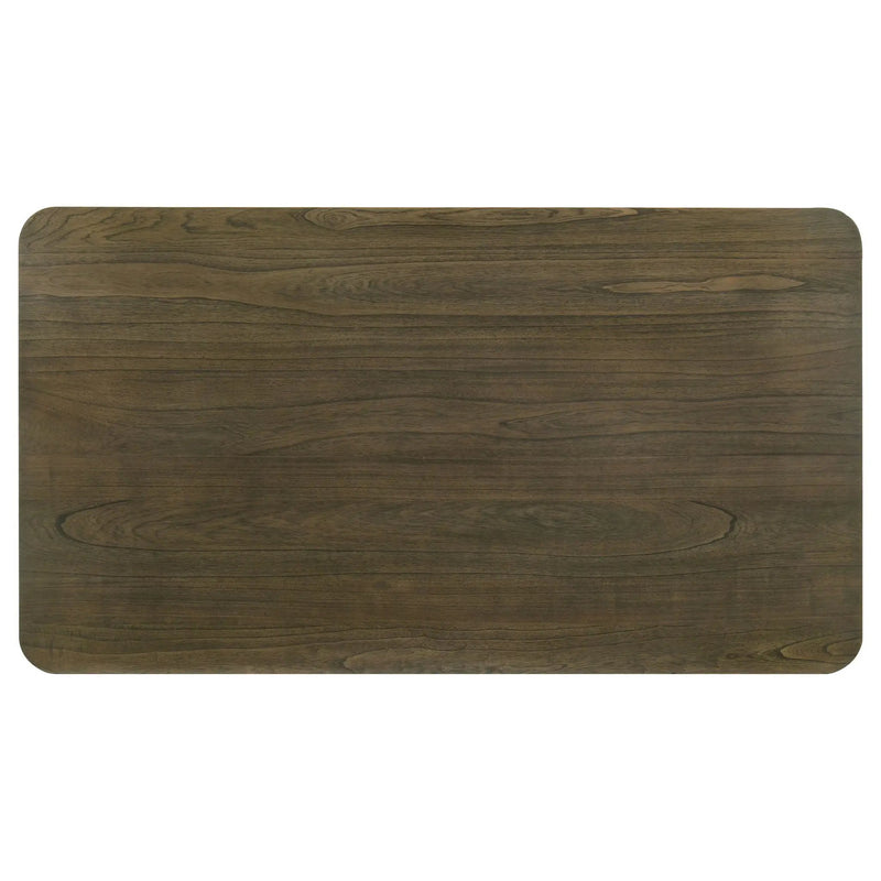 Sexton - Rectangular Dining Table With Base - Brown