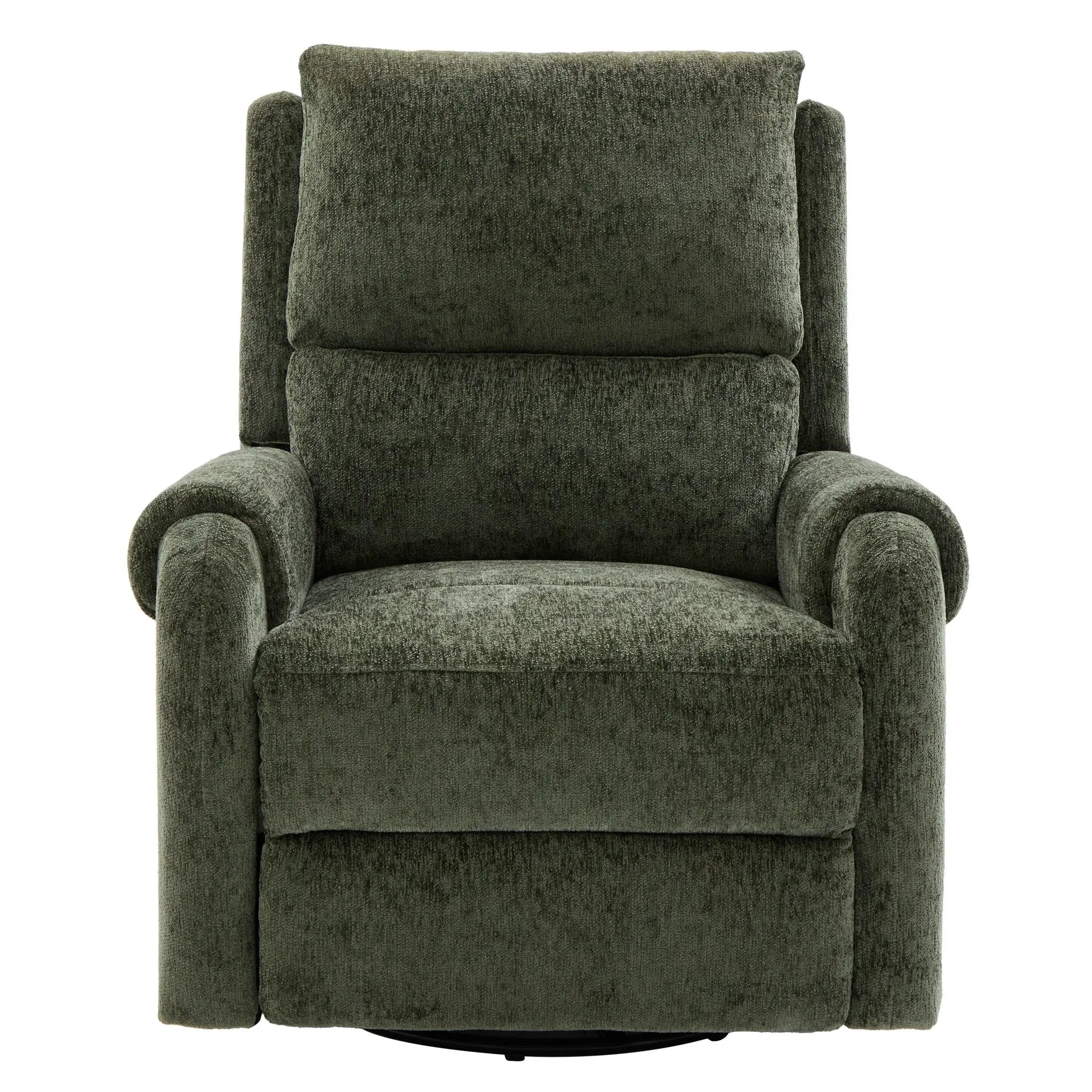 Manual Recliner Massage Chair With Swivel Rocker, 8 Massage Modes, Side Storage Pocket by HouseOfZazla