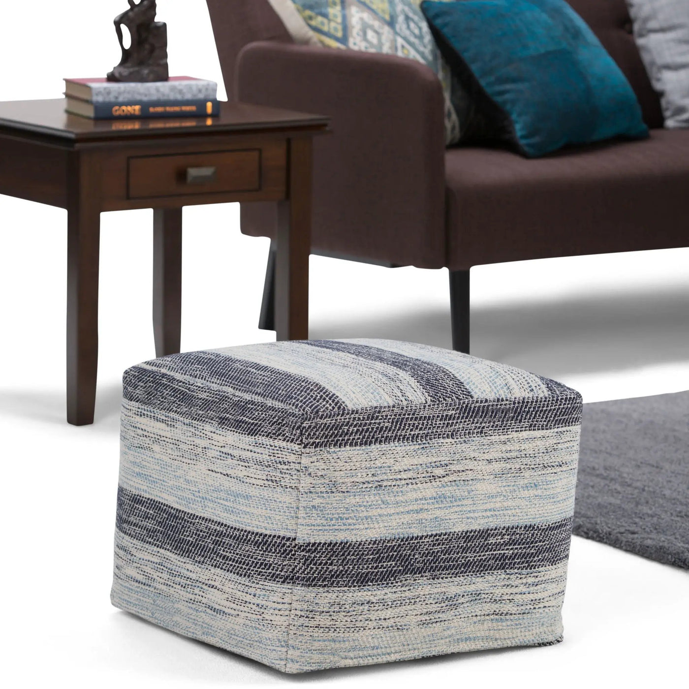 Clay - Square Pouf, Upholstered by HouseOfZazla
