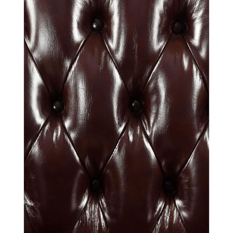 Forsythia - Sofa - Espresso Top Grain Leather Match & Walnut by Unique Piece Furniture