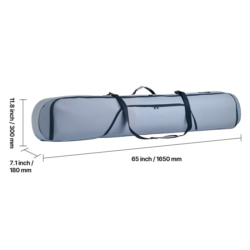 Padded Snowboard Bag for Snowboards Up to 65 in by HouseOfZazla