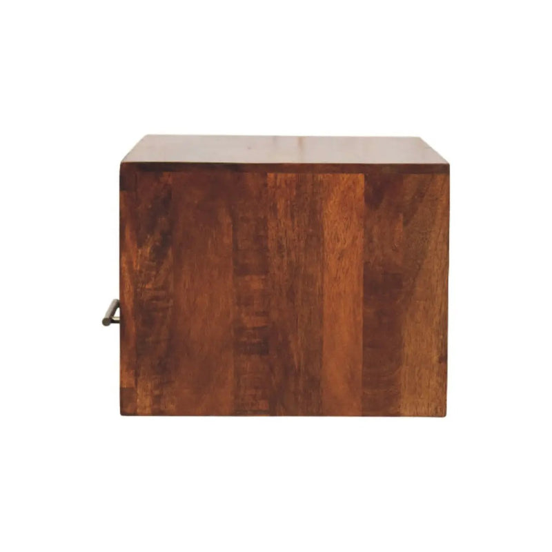Solid Wood Cadiz Textured Bedside Table by HouseOfZazla