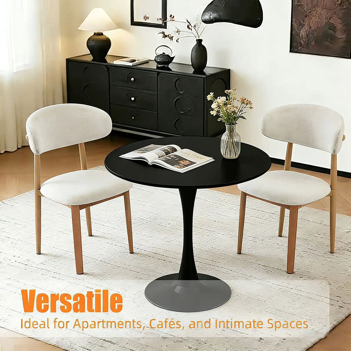 Round Dining Table With Tulip Style Base by HouseOfZazla