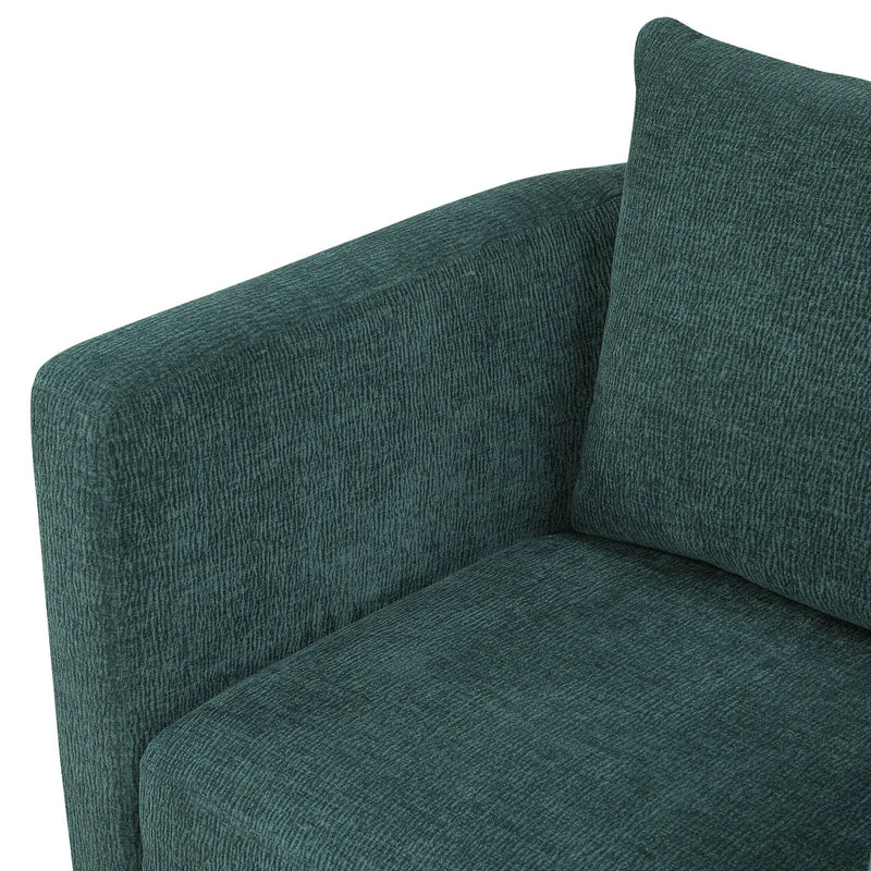 Sutton - Swivel Barrel Chair - Peacock by HouseOfZazla
