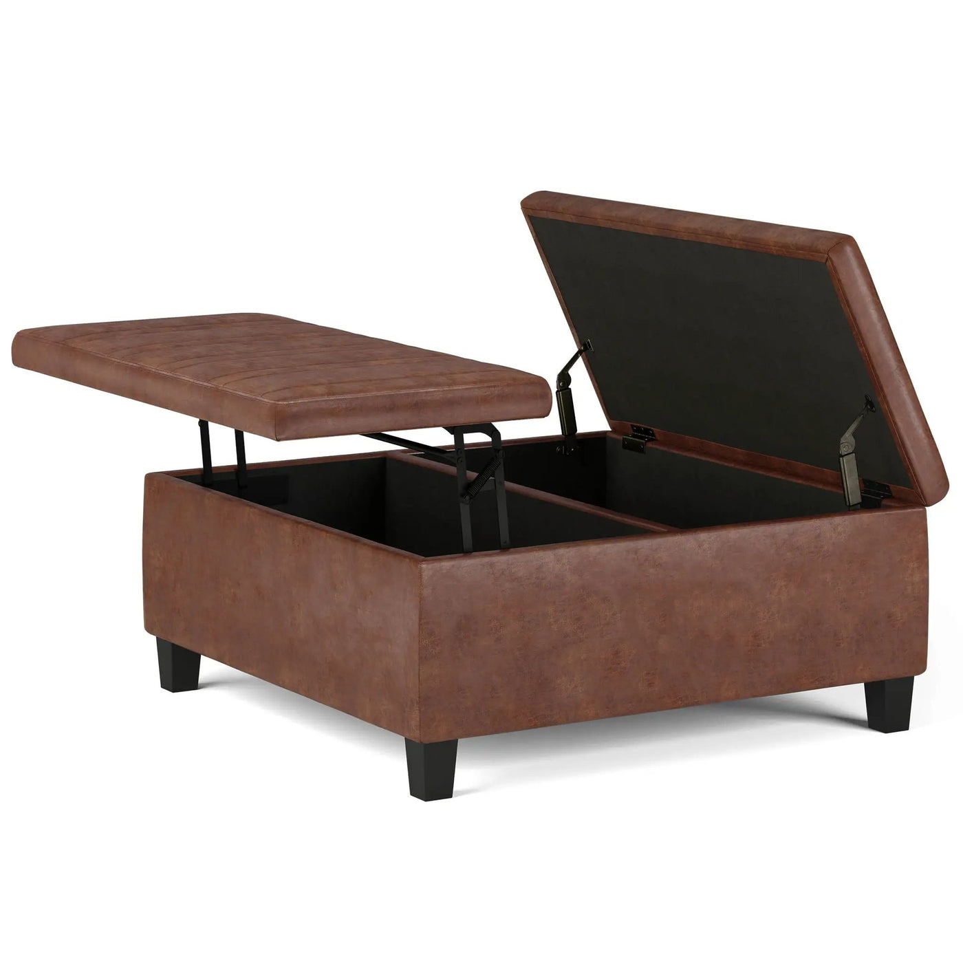 Ellis - Coffee Table Storage Ottoman Contemporary Design by HouseOfZazla