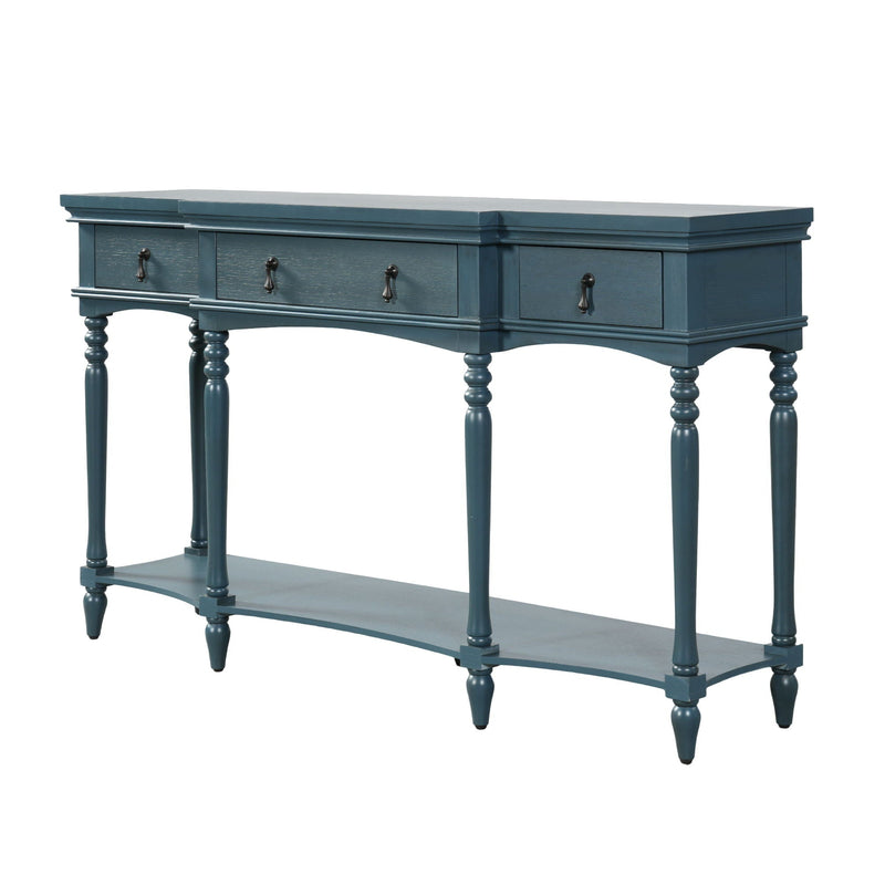 Retro Console Table With 3 Soft Close Drawers by HouseOfZazla