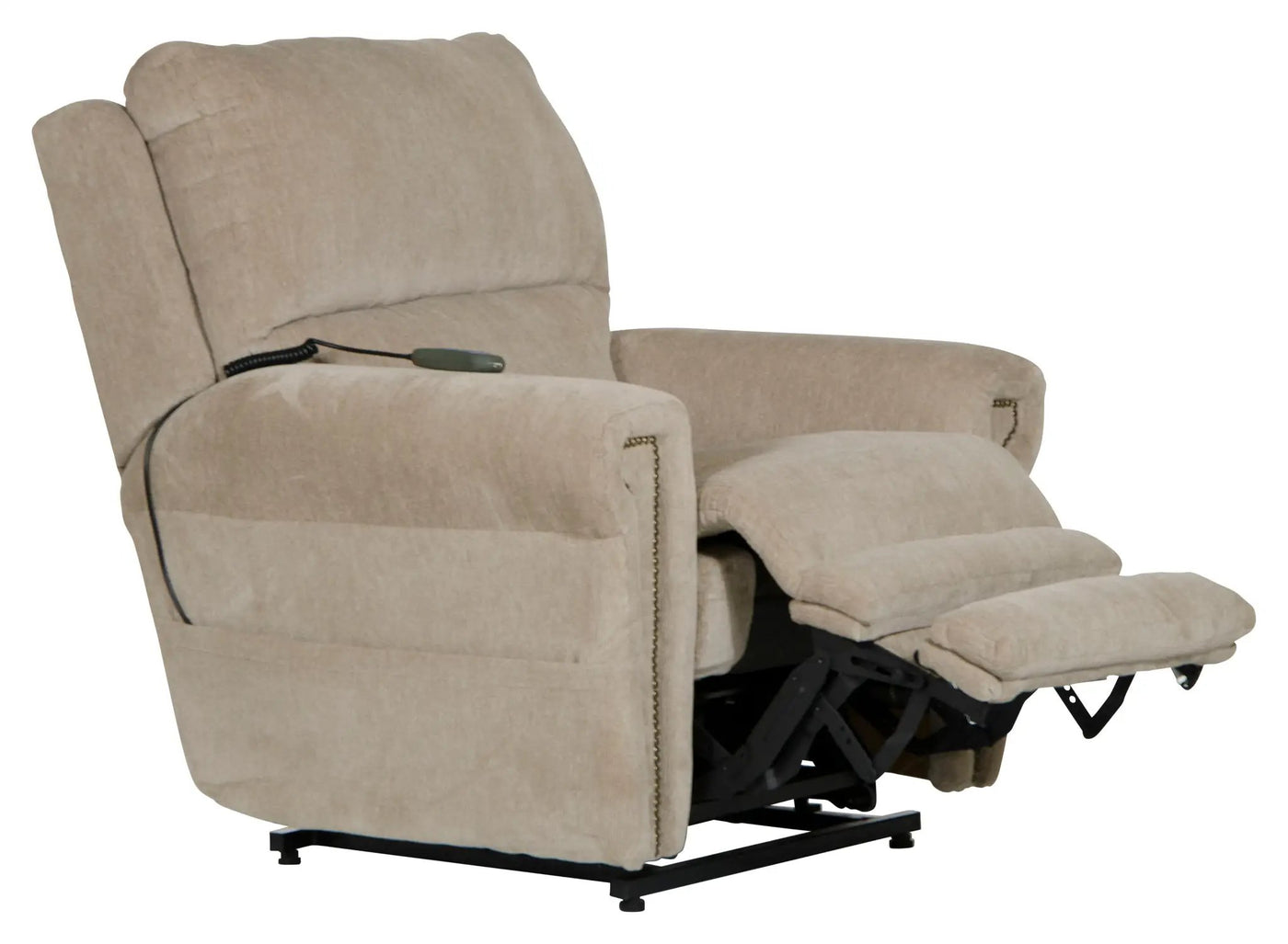 Warner - Power Headrest With Lumbar Power Lay Flat Recliner by Unique Piece Furniture