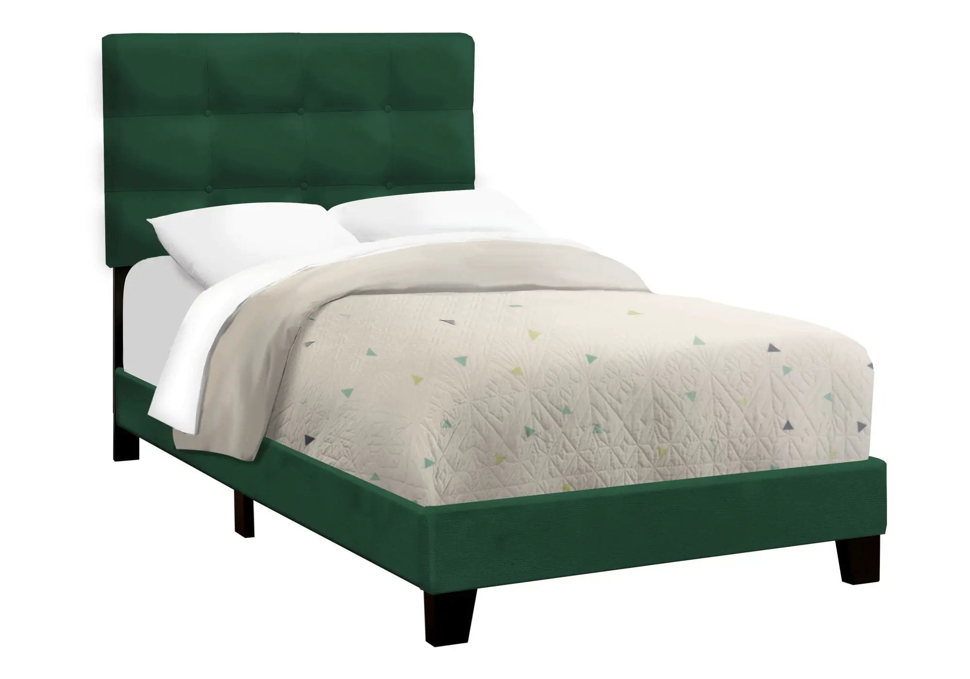 Transitional Upholstered Bed Frame by HouseOfZazla