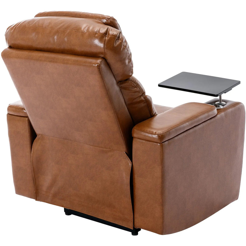 Power Motion Recliner Electric Power Recliner With USB Charging Port, Hidden Arm Storage, Convenient Cup Holder And tooth Speaker by HouseOfZazla
