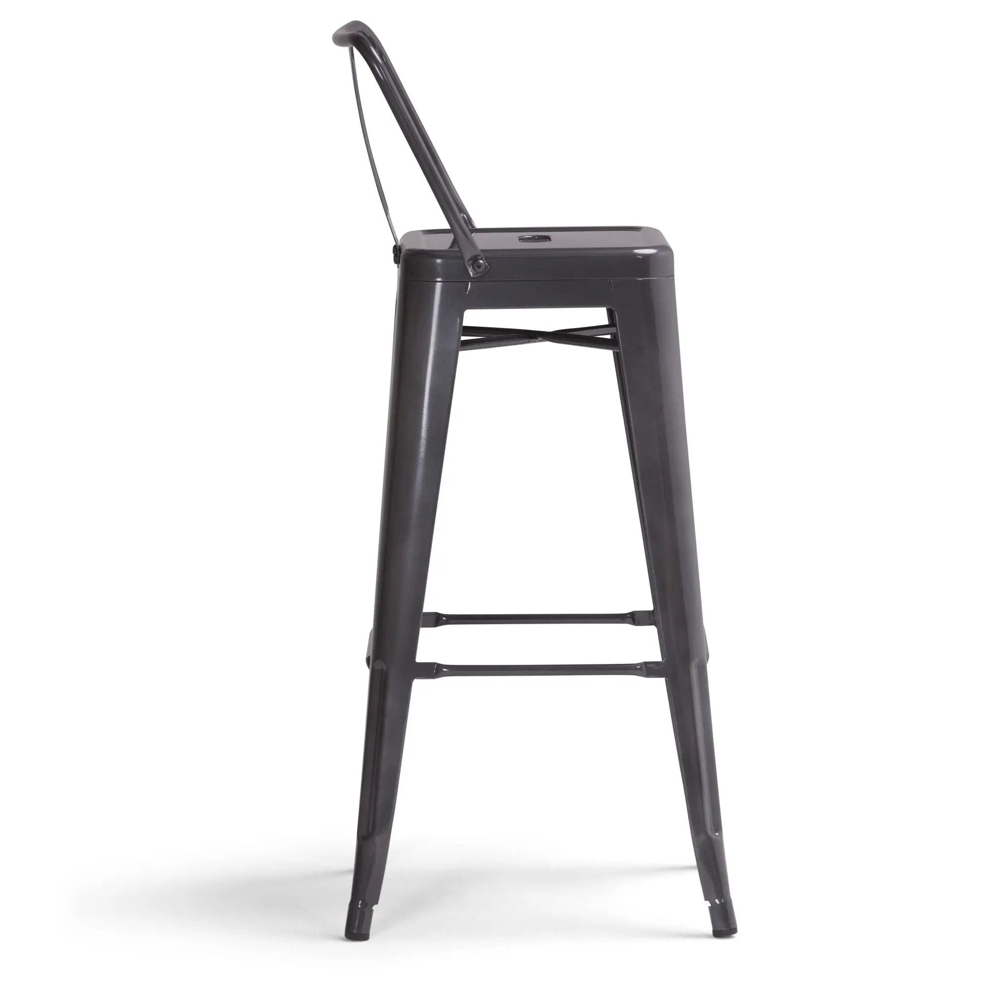 Rayne - Curved Back Metal Stool (Set of 2) by Unique Piece Furniture
